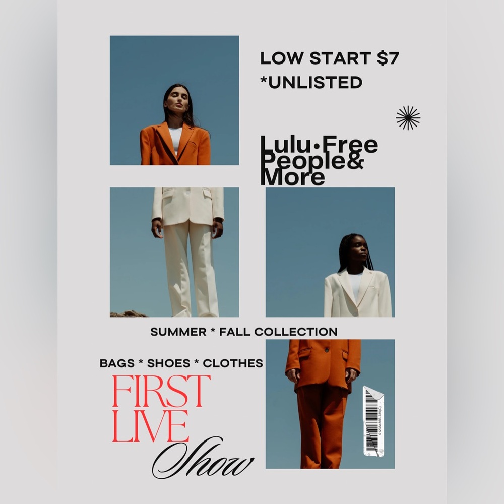 FIRST EVER LIVE SHOW! UNLISTED. LOW START. ALL MUST GO!